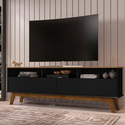 Rack Tv 65" Elegant - Canela / Negro