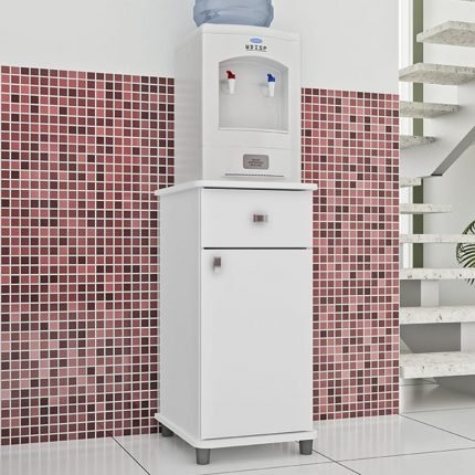 Mueble para Bidon con Puerta Kala - Blanco